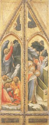 Lorenzo Monaco Christ in the Garden The Women at the Sepulchre Wings of a triptych (mk05)